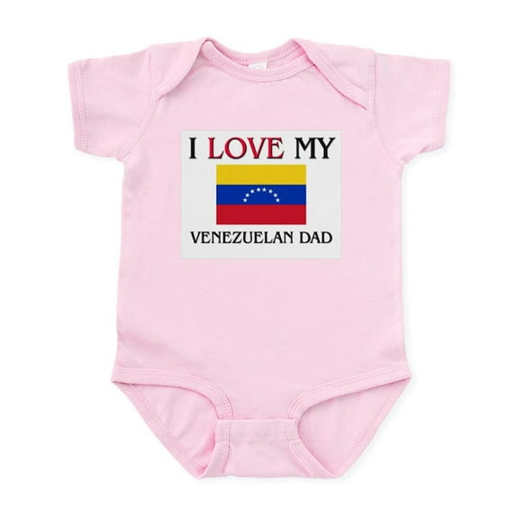 CafePress - I Love My Venezuelan Dad Infant Bodysuit - Baby Light Bodysuit, Size Newborn - 24 Months