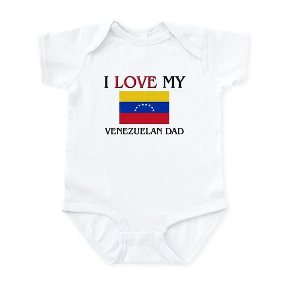 CafePress - I Love My Venezuelan Dad Infant Bodysuit - Baby Light Bodysuit, Size Newborn - 24 Months