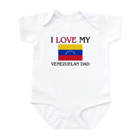CafePress - I Love My Venezuelan Dad Infant Bodysuit - Baby Light Bodysuit, Size Newborn - 24 Months