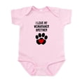 thumbnail image 1 of CafePress - I Love My Weimaraner Brother Body Suit - Baby Light Bodysuit, Size Newborn - 24 Months, 1 of 4