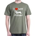 thumbnail image 1 of CafePress - I Love My Weiner Dark T Shirt - Men's Classic Graphic Cotton T-Shirt, 1 of 4