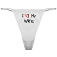 thumbnail image 1 of CafePress - I Love My Wife Classic Thong - Women's Novelty Thong Panties Underwear, 1 of 4