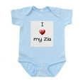 thumbnail image 1 of CafePress - I Love My Zia Infant Bodysuit - Baby Light Bodysuit, Size Newborn - 24 Months, 1 of 4