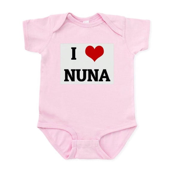 CafePress - I Love NUNA Infant Bodysuit - Baby Light Bodysuit, Size Newborn - 24 Months