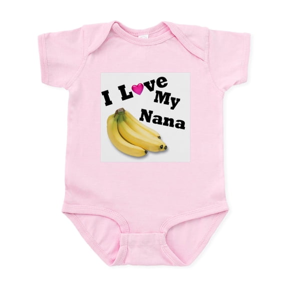 CafePress - I Love Nana!! Infant Bodysuit - Baby Light Bodysuit, Size Newborn - 24 Months
