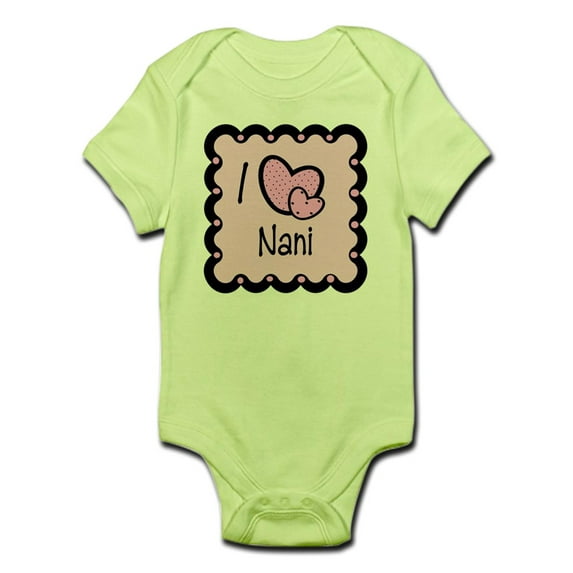 CafePress - I Love Nani Infant Bodysuit - Baby Light Bodysuit