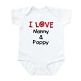 thumbnail image 1 of CafePress - I Love Nanny And Poppy Infant Bodysuit - Baby Light Bodysuit, Size Newborn - 24 Months, 1 of 4