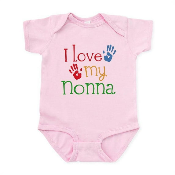 CafePress - I Love Nonna Infant Bodysuit - Baby Light Bodysuit, Size Newborn - 24 Months