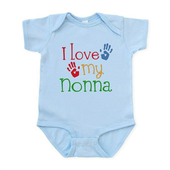 CafePress - I Love Nonna Infant Bodysuit - Baby Light Bodysuit, Size Newborn - 24 Months