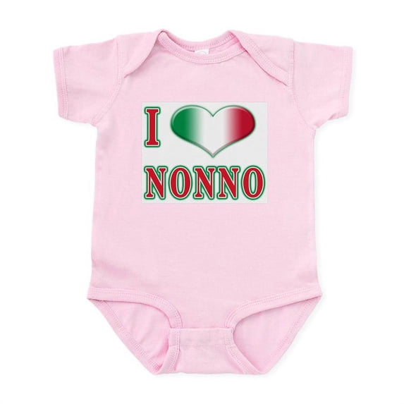 CafePress - I Love Nonno Infant Bodysuit - Baby Light Bodysuit, Size Newborn - 24 Months