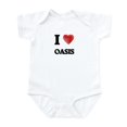thumbnail image 1 of CafePress - I Love Oasis Body Suit - Baby Light Bodysuit, Size Newborn - 24 Months, 1 of 4