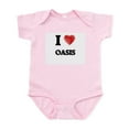 thumbnail image 1 of CafePress - I Love Oasis Body Suit - Baby Light Bodysuit, Size Newborn - 24 Months, 1 of 4