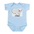 thumbnail image 1 of CafePress - I Love Ohio Infant Bodysuit - Baby Light Bodysuit, Size Newborn - 24 Months, 1 of 4