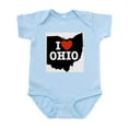 thumbnail image 1 of CafePress - I Love Ohio Infant Creeper - Baby Light Bodysuit, Size Newborn - 24 Months, 1 of 4