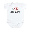 thumbnail image 1 of CafePress - I Love Oma And Opa Infant Bodysuit - Baby Light Bodysuit, Size Newborn - 24 Months, 1 of 4