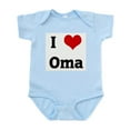 thumbnail image 1 of CafePress - I Love Oma Infant Bodysuit - Baby Light Bodysuit, Size Newborn - 24 Months, 1 of 4