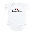 thumbnail image 1 of CafePress - I Love Oma & Opa Infant Bodysuit - Baby Light Bodysuit, Size Newborn - 24 Months, 1 of 4