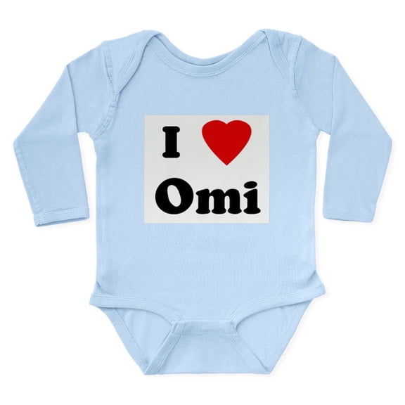 CafePress - I Love Omi Body Suit - Long Sleeve Cotton Baby Bodysuit