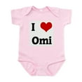 thumbnail image 1 of CafePress - I Love Omi Infant Bodysuit - Baby Light Bodysuit, Size Newborn - 24 Months, 1 of 4