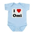 thumbnail image 1 of CafePress - I Love Omi Infant Bodysuit - Baby Light Bodysuit, Size Newborn - 24 Months, 1 of 4