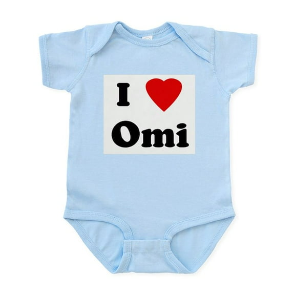 CafePress - I Love Omi Infant Bodysuit - Baby Light Bodysuit, Size Newborn - 24 Months