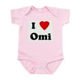 thumbnail image 1 of CafePress - I Love Omi Infant Bodysuit - Baby Light Bodysuit, Size Newborn - 24 Months, 1 of 4