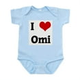 thumbnail image 1 of CafePress - I Love Omi Infant Bodysuit - Baby Light Bodysuit, Size Newborn - 24 Months, 1 of 4