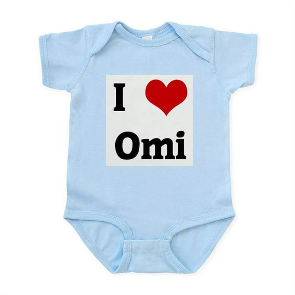 CafePress - I Love Omi Infant Bodysuit - Baby Light Bodysuit, Size Newborn - 24 Months