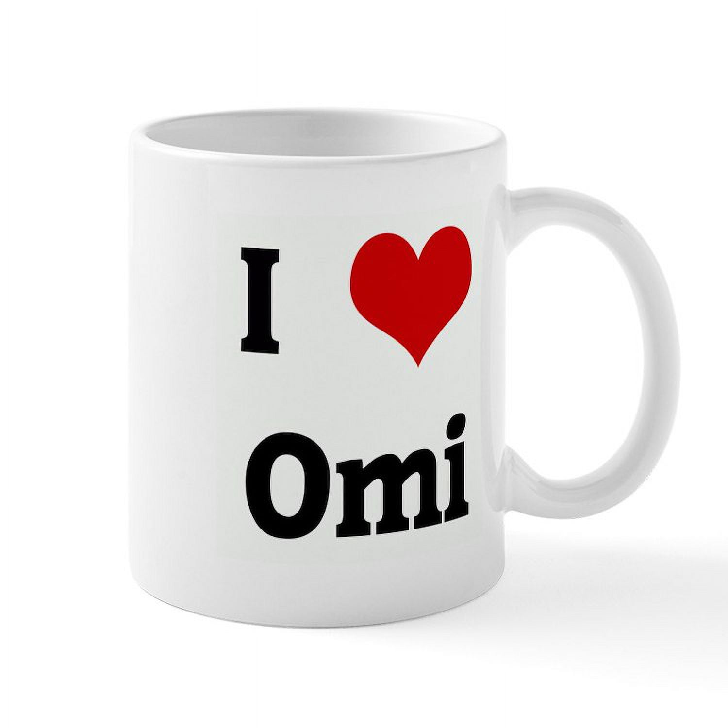 CafePress - I Love Omi Mug - 11 oz Ceramic Mug - Novelty Coffee 