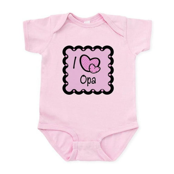 CafePress - I Love Opa Infant Bodysuit - Baby Light Bodysuit, Size Newborn - 24 Months