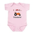 thumbnail image 1 of CafePress - I Love Orange Tractors Infant Bodysuit - Baby Light Bodysuit, Size Newborn - 24 Months, 1 of 4