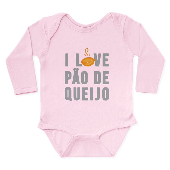 CafePress - I Love Pão De Queijo (Cheese Bread) Body Suit - Long Sleeve Infant Bodysuit