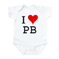 thumbnail image 1 of CafePress - I Love PB Infant Bodysuit - Baby Light Bodysuit, Size Newborn - 24 Months, 1 of 4