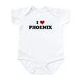 thumbnail image 1 of CafePress - I Love PHOENIX Infant Bodysuit - Baby Light Bodysuit, Size Newborn - 24 Months, 1 of 4