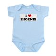thumbnail image 1 of CafePress - I Love PHOENIX Infant Bodysuit - Baby Light Bodysuit, Size Newborn - 24 Months, 1 of 4