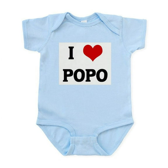 CafePress - I Love POPO Infant Bodysuit - Baby Light Bodysuit, Size Newborn - 24 Months