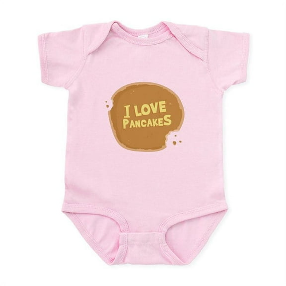 CafePress - I Love Pancakes Infant Bodysuit - Baby Light Bodysuit, Size Newborn - 24 Months