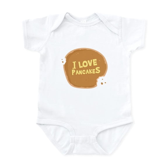 CafePress - I Love Pancakes Infant Bodysuit - Baby Light Bodysuit, Size Newborn - 24 Months