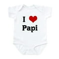 thumbnail image 1 of CafePress - I Love Papi Infant Bodysuit - Baby Light Bodysuit, Size Newborn - 24 Months, 1 of 4