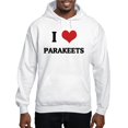 thumbnail image 1 of CafePress - I Love Parakeets Hooded Sweatshirt - Pullover Hoodie, Hooded Sweatshirt, 1 of 3