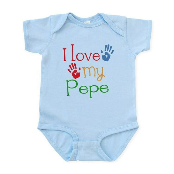 CafePress - I Love Pepe Infant Bodysuit - Baby Light Bodysuit, Size Newborn - 24 Months
