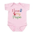 thumbnail image 1 of CafePress - I Love Pepe Infant Bodysuit - Baby Light Bodysuit, Size Newborn - 24 Months, 1 of 4