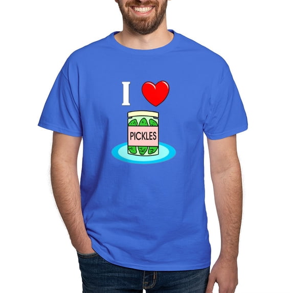 CafePress - I Love Pickles Dark T Shirt - Men's Classic Graphic Cotton T-Shirt