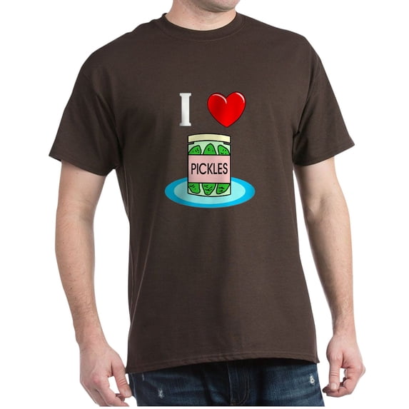 CafePress - I Love Pickles Dark T Shirt - Men's Classic Graphic Cotton T-Shirt