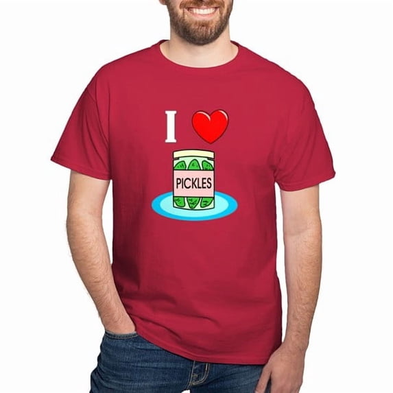 CafePress - I Love Pickles Dark T Shirt - Men's Classic Cotton T-Shirts
