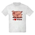thumbnail image 1 of CafePress - I Love Pigs Kids Light T Shirt - Light T-Shirt Kids XS-XL, 1 of 4