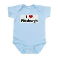 thumbnail image 1 of CafePress - I Love Pittsburgh Infant Bodysuit - Baby Light Bodysuit, Size Newborn - 24 Months, 1 of 4