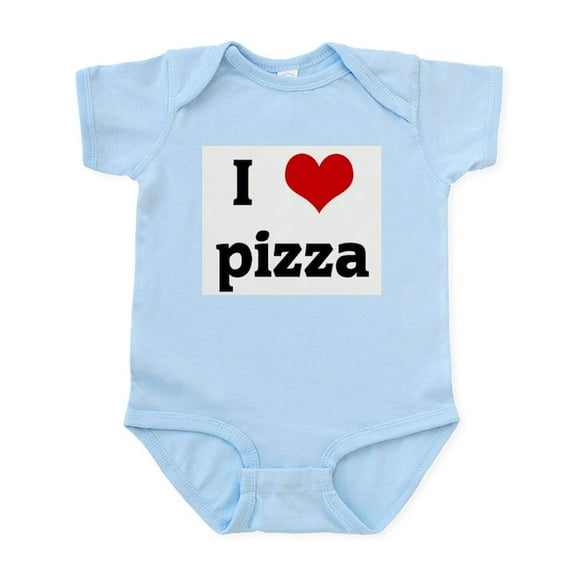 CafePress - I Love Pizza Infant Bodysuit - Baby Light Bodysuit, Size Newborn - 24 Months