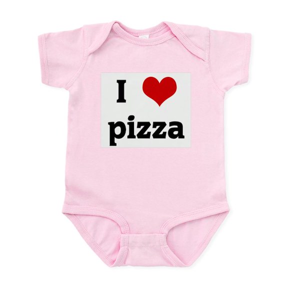 CafePress - I Love Pizza Infant Bodysuit - Baby Light Bodysuit, Size Newborn - 24 Months