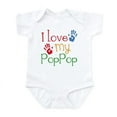 thumbnail image 1 of CafePress - I Love Poppop Infant Bodysuit - Baby Light Bodysuit, Size Newborn - 24 Months, 1 of 4